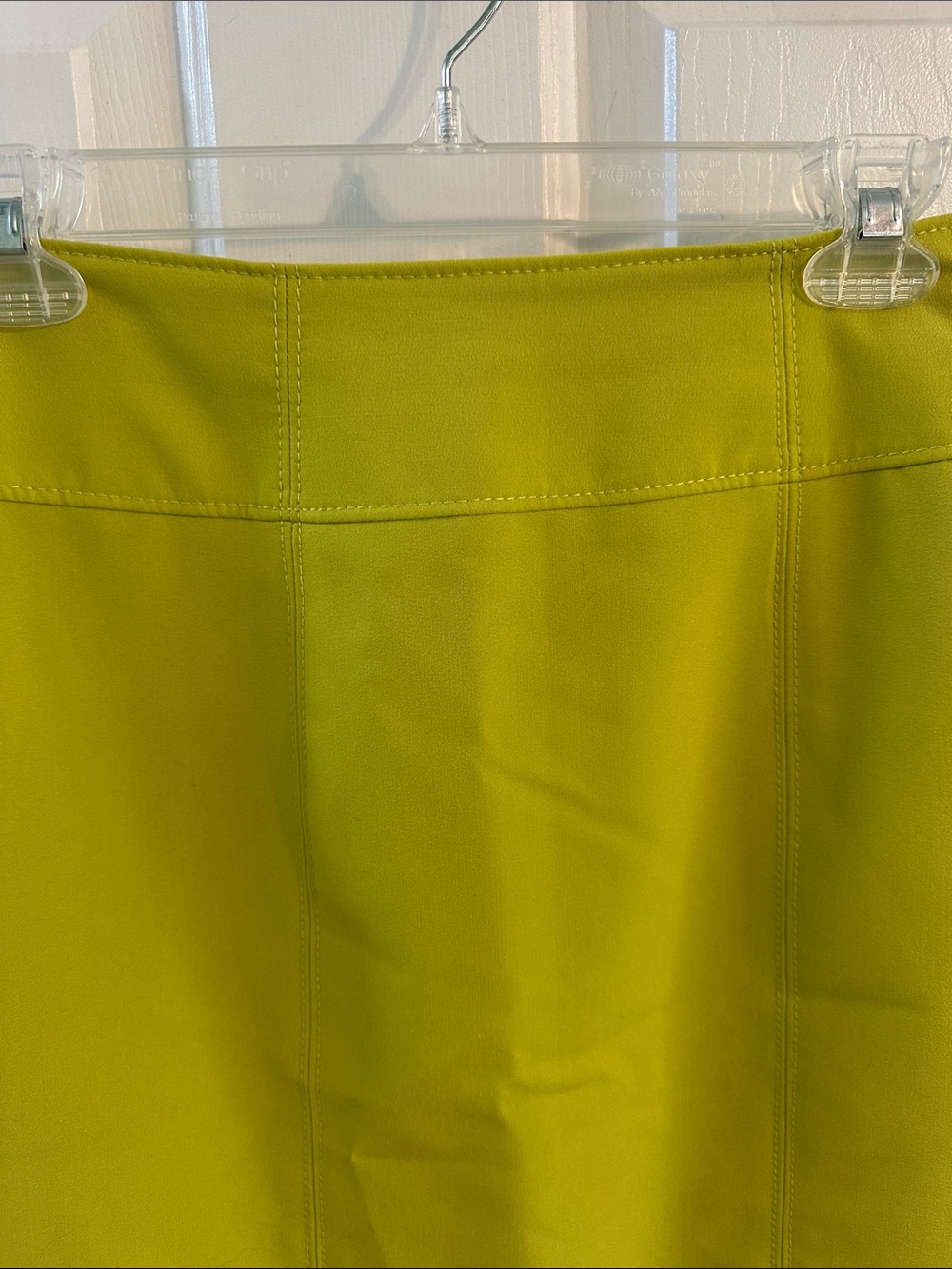 0155 Worthington Lime Green Stretch Pencil Skirt size 6 - Picture 3 of 7